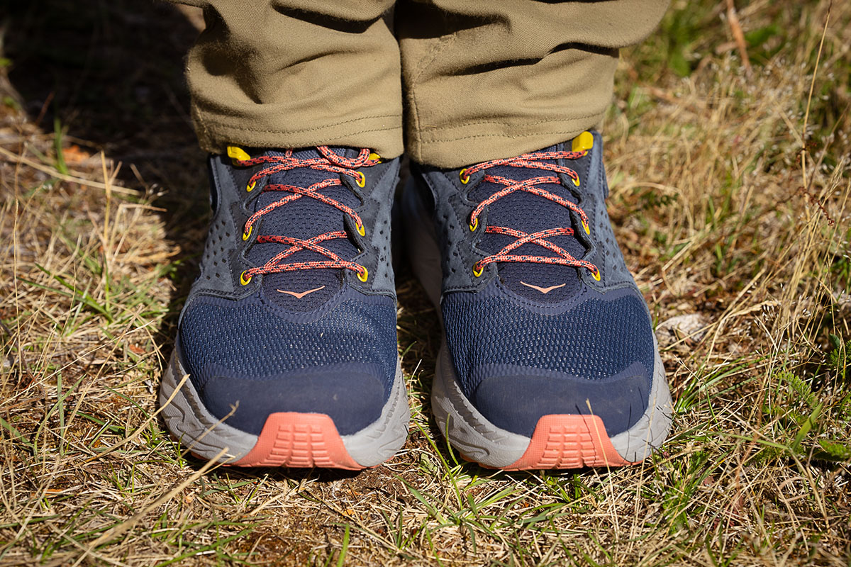 Hoka Anacapa 2 Mid GTX hiking boots (shot from above)